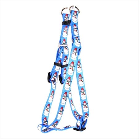 Snowman Print Step - In Harness - Large